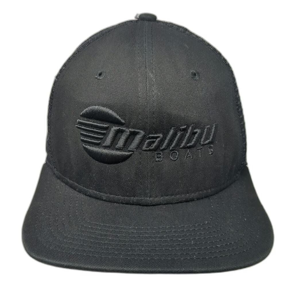 New Era Snapback Black One Size Malibu Boats Mesh Back Trucker Hat 9FIFTY